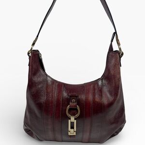 Etienne Aigner Deep Burgundy Hobo Bag
